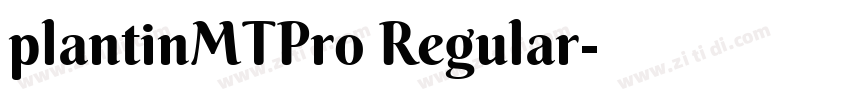 plantinMTPro Regular字体转换